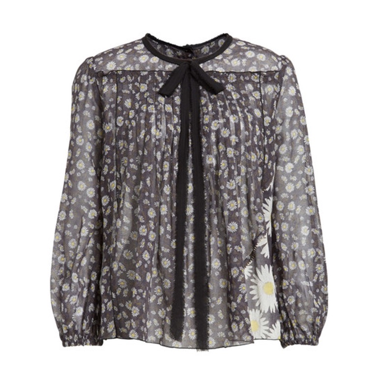 Nwt Marc Jacobs Daisy Print Sheer Blouse